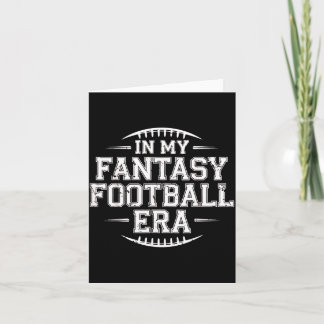 Carte In My Fantasy Football Era Retro Groovy Who Love F