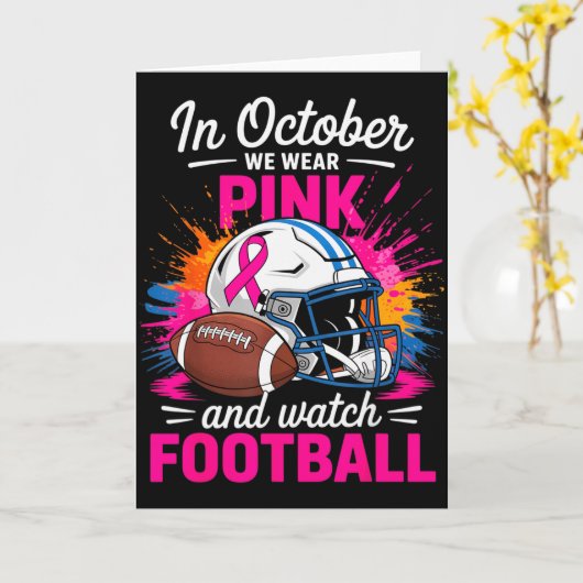 Carte In October We Wear Nk And Watch Football Breast Ca (Fleur jaune)