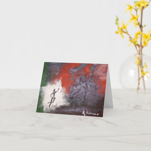 Carte In Route Blank Notecard (Fleur jaune)