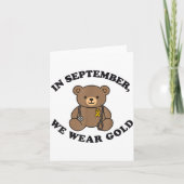 Carte In September We Wear Gold Pediatric Nurse Childhoo (Devant)
