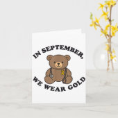Carte In September We Wear Gold Pediatric Nurse Childhoo (Fleur jaune)