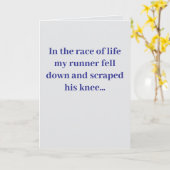 Carte In the race of life... #1 Joke Card (Fleur jaune)