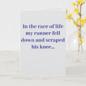 Carte "In the race of life..." #2 Joke (Any) (Fleur jaune)