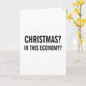 Carte In This Economy? Sarcastic Christmas (Fleur jaune)