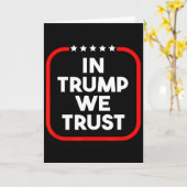 Carte In Trump We Trust Pro-trump 2024 Conservative Patr (Fleur jaune)