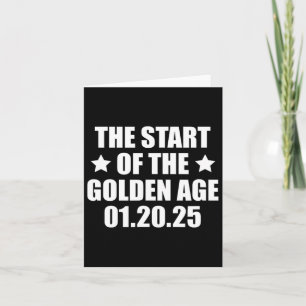 Carte Inauguration 2025 Président Trump âge d'or