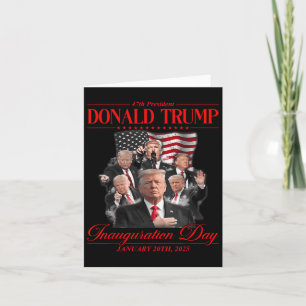 Carte inauguration 47e président des États-Unis Trump 20