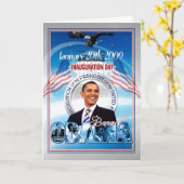 Carte Inauguration de Barack Obama (Fleur jaune)