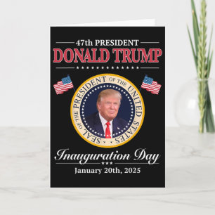 Carte Inauguration du 47e président Donald Trump 2025 Pa