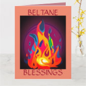 Carte Incendie de Beltane en Multicolor (Fleur jaune)