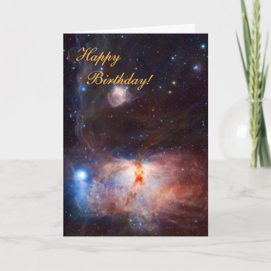 Carte Incendies de la flamme Nebula - Joyeux anniversair (Devant)