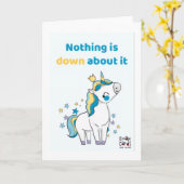 Carte Inclusion for Down Syndrome - Unicorn (Fleur jaune)