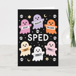 Carte Inclusion Halloween Autisme Effrayant Intégration