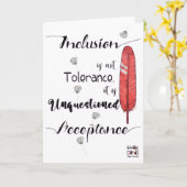 Carte Inclusion Matters - Acceptance (Fleur jaune)