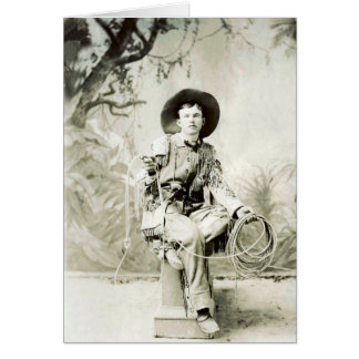 Carte inconnue vintage de cowboy de KRW customisée