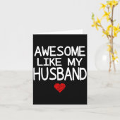 Carte Incroyable comme le cœur de mon mari Graphique pou (Fleur jaune)