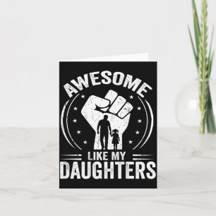 Carte Incroyable comme les filles Drôles Hommes Papa Fêt