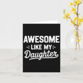 Carte Incroyable comme ma fille _ Graphique drôle pour l (Fleur jaune)