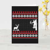 Carte Incroyable Mignon Drôle Canard Chasseur Cerf Chass (Fleur jaune)