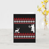 Carte Incroyable Mignon Drôle Chasseur de Canards Cerf C (Fleur jaune)