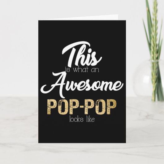Carte Incroyable Papi Spécial Pop-pop (Devant)