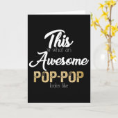 Carte Incroyable Papi Spécial Pop-pop (Fleur jaune)