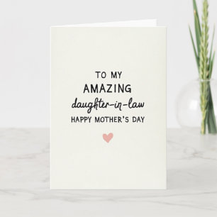 Carte Incroyable pour Belle-Fille