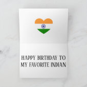 Carte Inde Drapeau patriotique (Intérieur)