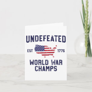 Carte Indéfectible Guerre mondiale Champs T Chemise 4 ju