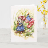 Carte Independence Day (Fleur jaune)