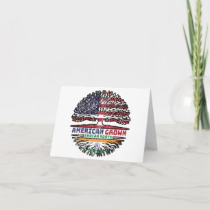 Carte Indian India US American États-Unis Tree