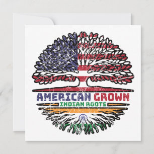 Carte Indian India US American États-Unis Tree