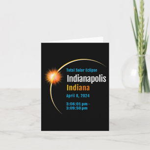 Carte Indiana Dans Total Éclipse Solaire 2024 1