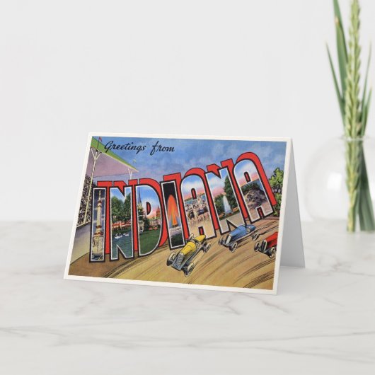 Carte Indiana vintage (Devant)