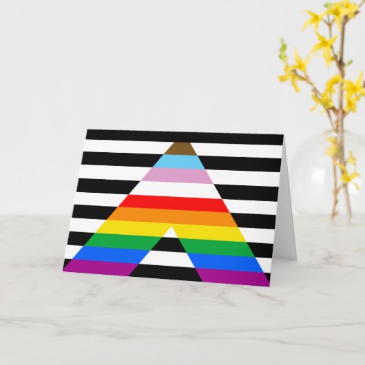 Carte Indicateur Ally Progress Pride (Fleur jaune)