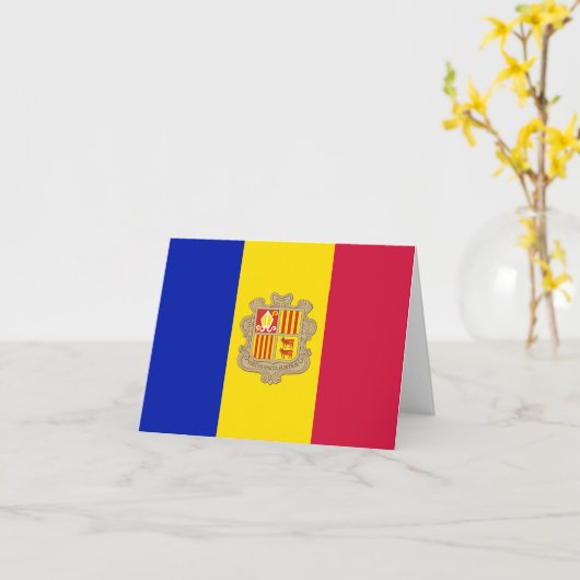 Carte Indicateur Andorre (Fleur jaune)