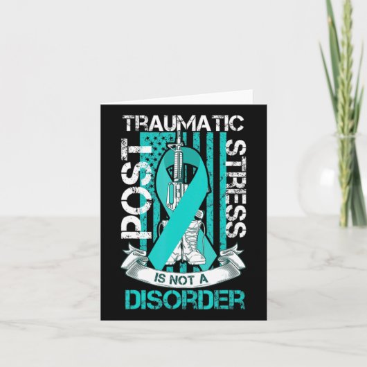 Carte Indicateur De Stress Traumatique turquoise Post-Ru (Devant)