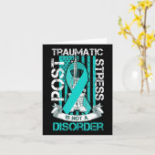 Carte Indicateur De Stress Traumatique turquoise Post-Ru (Fleur jaune)