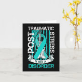 Carte Indicateur De Stress Traumatique turquoise Post-Ru (Fleur jaune)