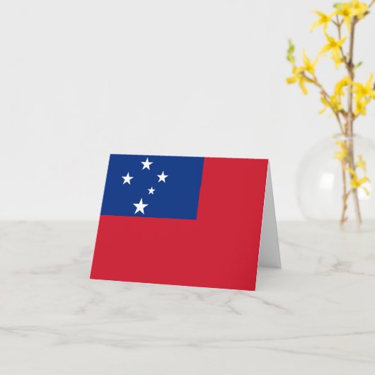 Carte Indicateur Samoa (Fleur jaune)