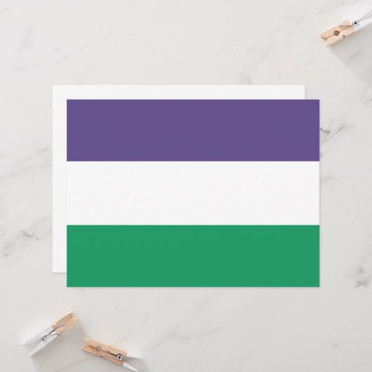 Carte Indicateur Suffragette (Devant/Arrière en situation)