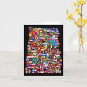 Carte Indicateurs du monde du pays (Fleur jaune)