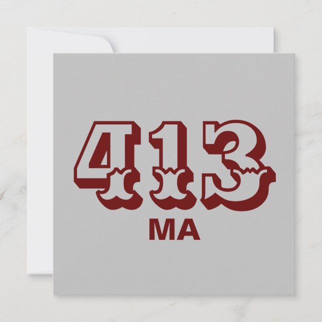 Carte Indicatif régional 413 (Devant)