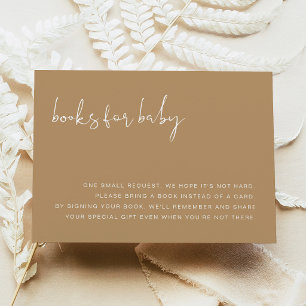 Carte INDIE Boho Terre Tons Beige pour Livre pour