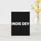 Carte Indie Dev - Développeur de jeu vidéo Indie Game De (Fleur jaune)