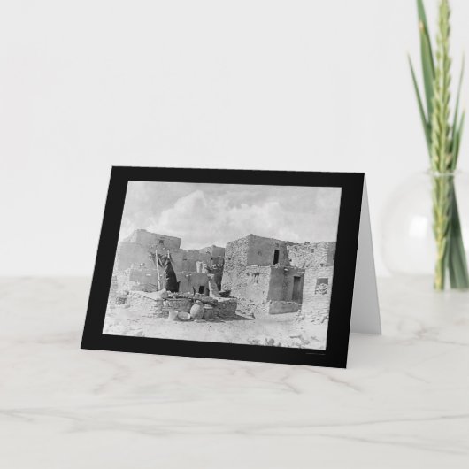 Carte Indien 1895 de Hopi de pueblo d'Oraibi (Devant)