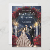 Carte indienne de réception Invitations de Sangeet (Devant)