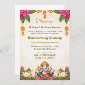 Carte indienne d'invitation au réchauffement clima (Devant / Derrière)