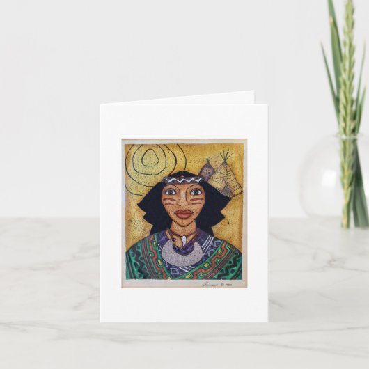 Carte indienne II Lady Note (Devant)
