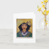 Carte indienne II Lady Note (Fleur jaune)